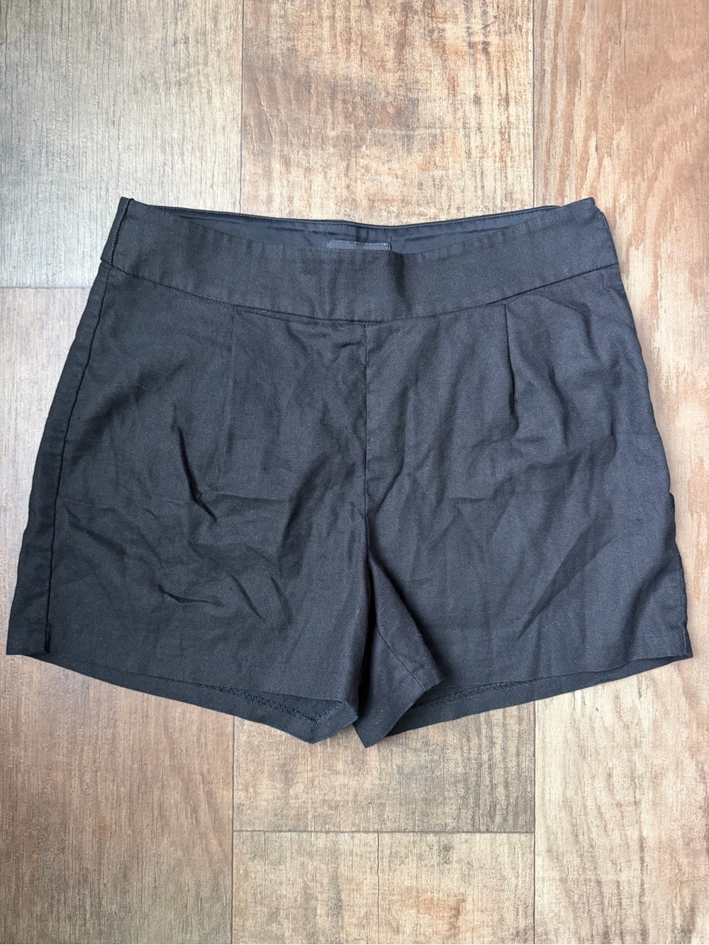 Express High Rise Midi Black Dress Shorts Size 8 #006